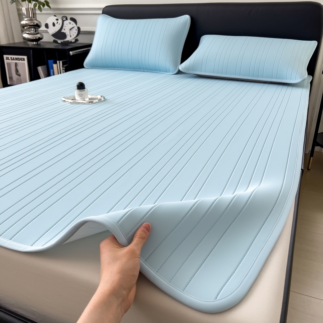 （总）丝羽坊 2026新款云朵凉感纯色小冰皮软凉席-平铺款