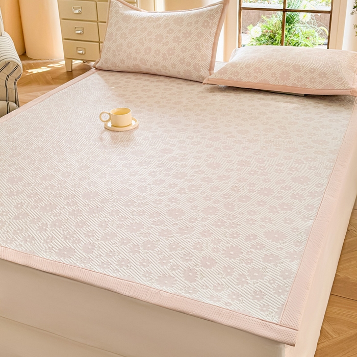 91家纺网 家纺一手货源 找家纺 （总）步步高席业 2025新款凉感冰豆豆凉席