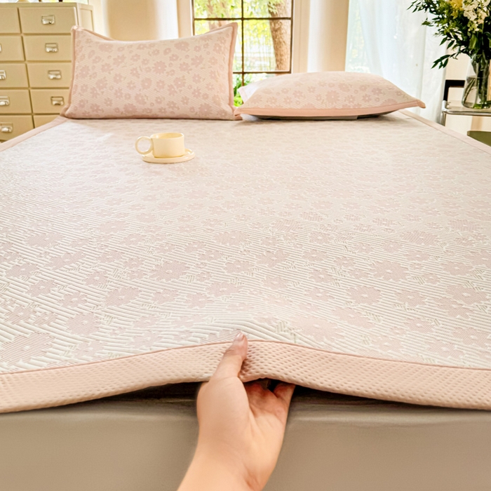 91家纺网 家纺一手货源 找家纺 （总）步步高席业 2025新款凉感冰豆豆凉席