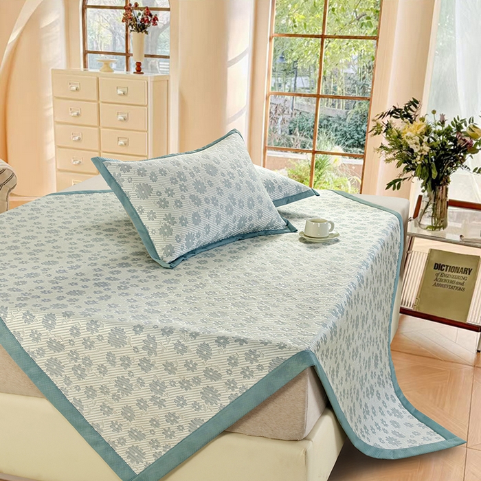 91家纺网 家纺一手货源 找家纺 （总）步步高席业 2025新款凉感冰豆豆凉席