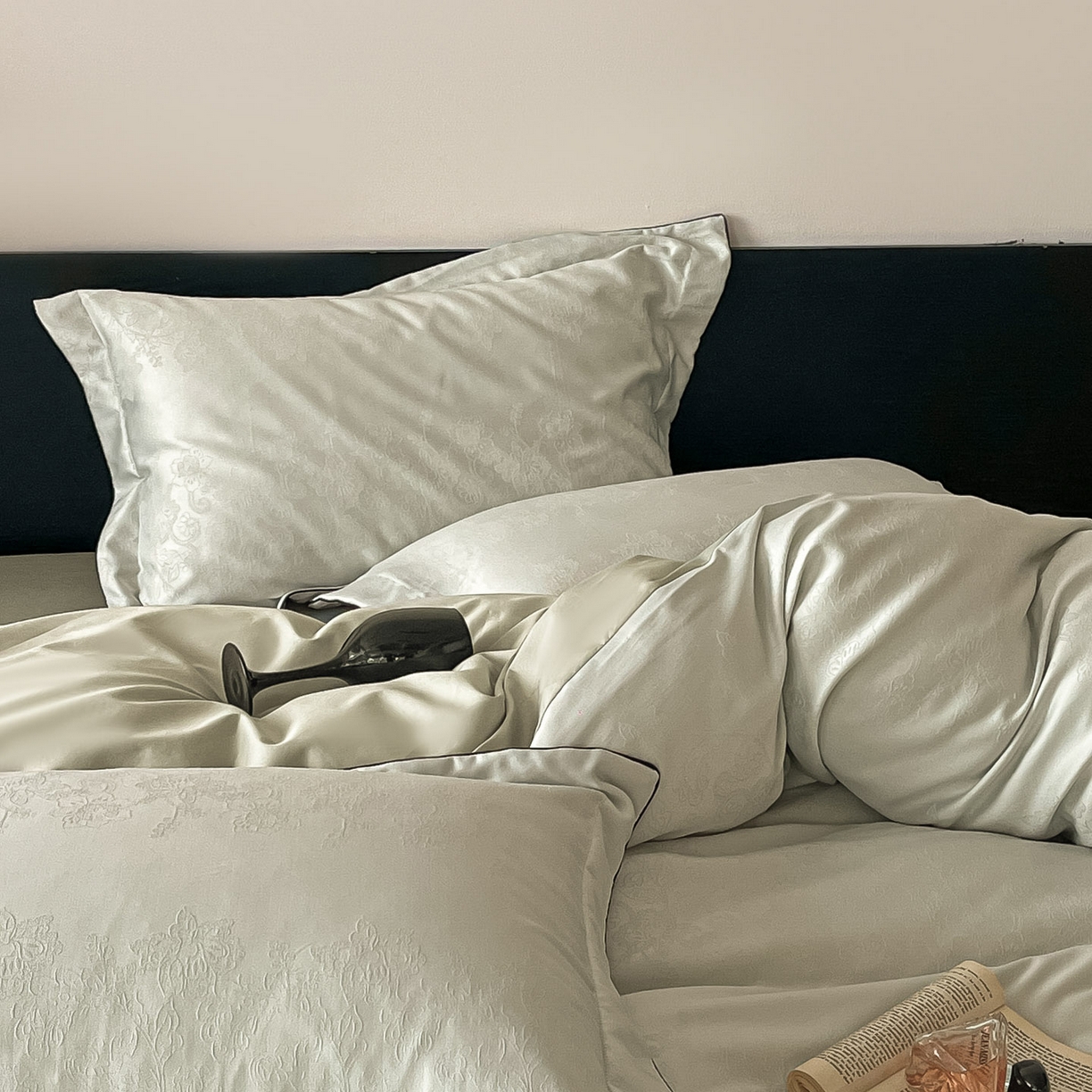 91家纺网 家纺一手货源 找家纺 （总）帝王家纺 2026爆款提花四件套法式轻奢春夏季亲肤棉四季款—暮春