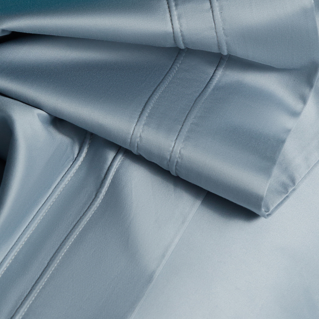 91家纺网 家纺一手货源 找家纺 蕾诺家纺 2026秋冬新品100支双股高奢典藏简约全棉四件套系列 棉凯文-北卡蓝