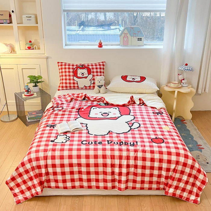 91家纺网 家纺一手货源 找家纺 （总）大彩家居 2026新款针织夏被床盖四件套