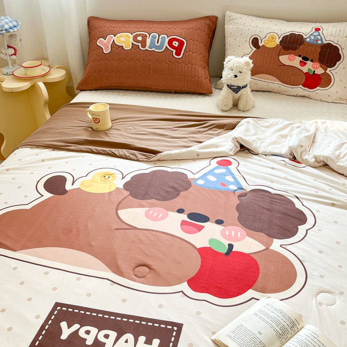 91家纺网 家纺一手货源 找家纺 （总）大彩家居 2026新款针织夏被床盖四件套