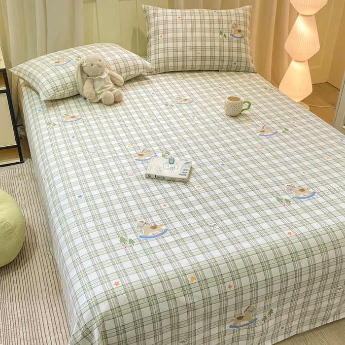 91家纺网 家纺一手货源 找家纺 （总）优品惠 2026新款老粗布床单凉席席子空调软席单品床垫保护套三件套