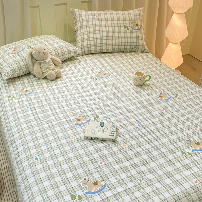 91家纺网 家纺一手货源 找家纺 （总）优品惠 2026新款老粗布床单凉席席子空调软席单品床垫保护套三件套