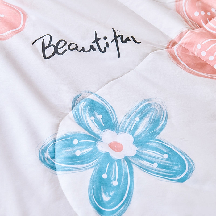 91家纺网 家纺一手货源 找家纺 薇玛仕 2026夏季新款100%新疆棉花里外全棉夏凉被单双人空调被 悦然