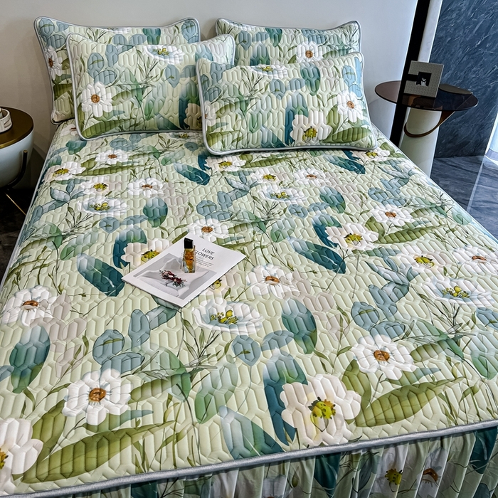 91家纺网 家纺一手货源 找家纺 （总）布柔 2026新款乳胶床裙0.7乳胶加厚凉感丝凉席带氨纶凉感凉席