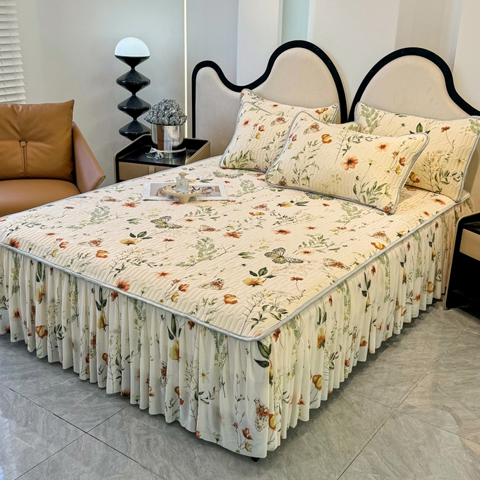 91家纺网 家纺一手货源 找家纺 （总）布柔 2026新款乳胶床裙0.7乳胶加厚凉感丝凉席带氨纶凉感凉席