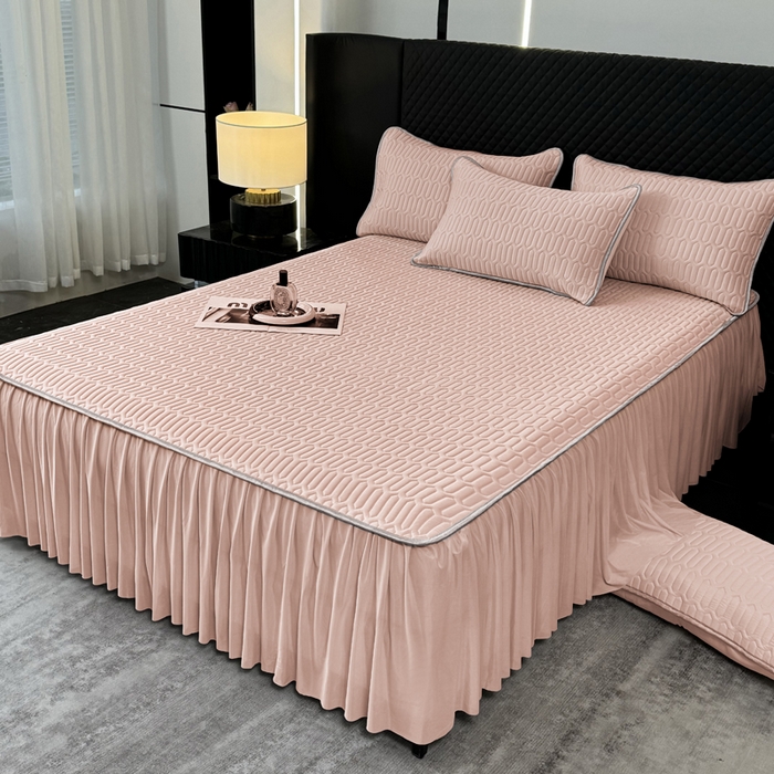 91家纺网 家纺一手货源 找家纺 （总）布柔 2026新款乳胶床裙0.7乳胶加厚凉感丝凉席带氨纶凉感凉席