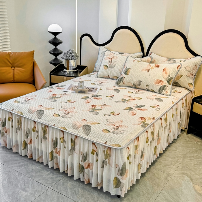 布柔 2026新款乳胶床裙0.7乳胶加厚凉感丝凉席带氨纶凉感凉席 洛神