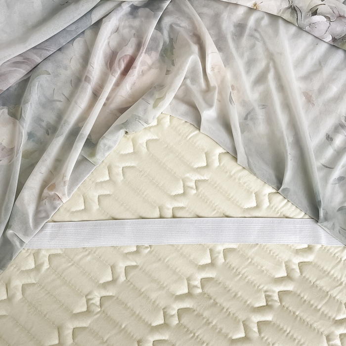 91家纺网 家纺一手货源 找家纺 布柔 2026新款乳胶床裙0.7乳胶加厚凉感丝凉席带氨纶凉感凉席 花茶