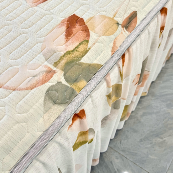 91家纺网 家纺一手货源 找家纺 布柔 2026新款乳胶床裙0.7乳胶加厚凉感丝凉席带氨纶凉感凉席 洛神