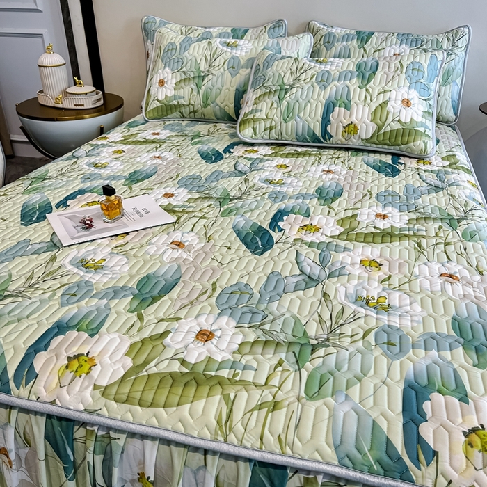 91家纺网 家纺一手货源 找家纺 布柔 2026新款乳胶床裙0.7乳胶加厚凉感丝凉席带氨纶凉感凉席 半夏