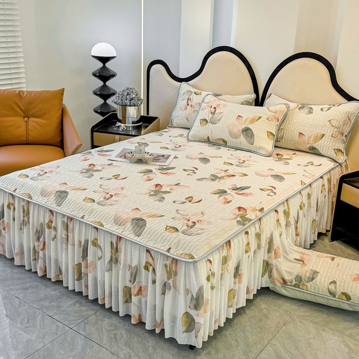 91家纺网 家纺一手货源 找家纺 布柔 2026新款乳胶床裙0.7乳胶加厚凉感丝凉席带氨纶凉感凉席 洛神