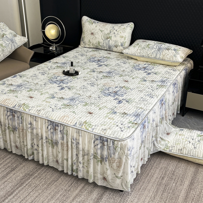 布柔 2026新款乳胶床裙0.7乳胶加厚凉感丝凉席带氨纶凉感凉席 如梦