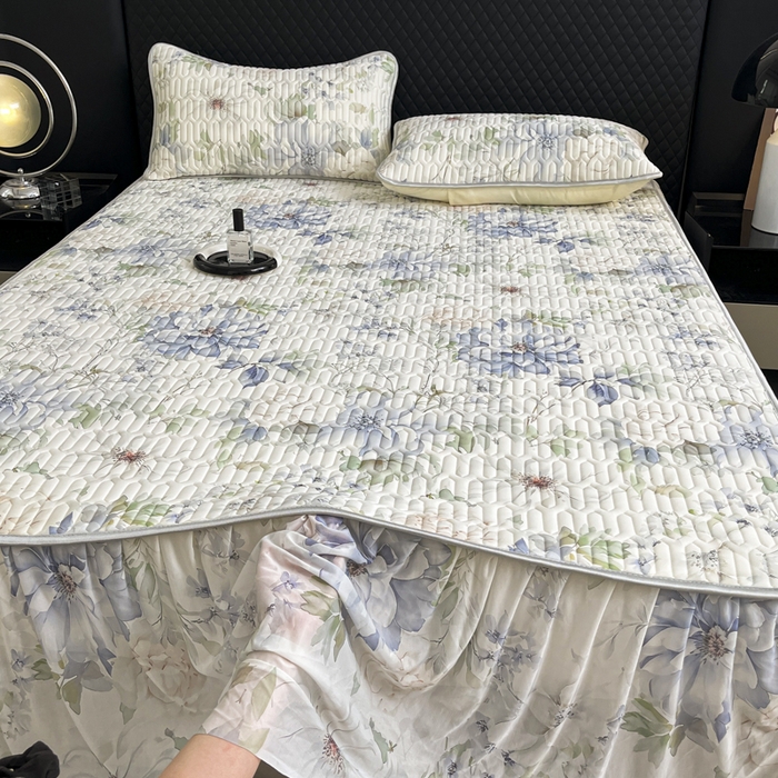 91家纺网 家纺一手货源 找家纺 布柔 2026新款乳胶床裙0.7乳胶加厚凉感丝凉席带氨纶凉感凉席 如梦