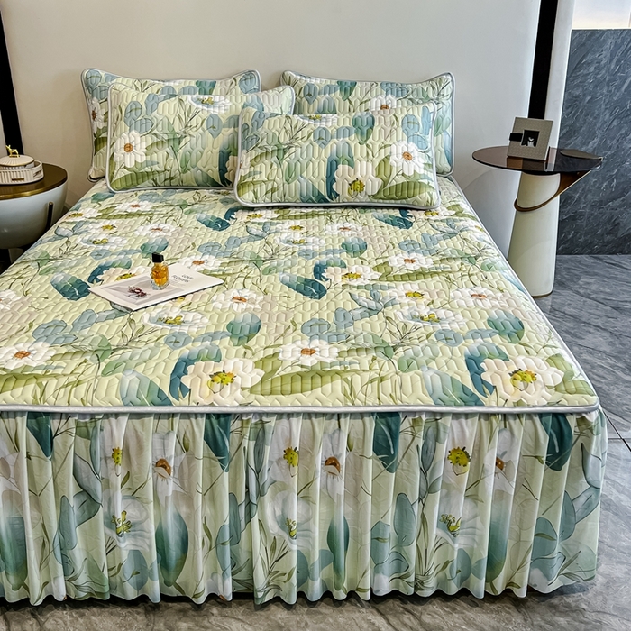 91家纺网 家纺一手货源 找家纺 布柔 2026新款乳胶床裙0.7乳胶加厚凉感丝凉席带氨纶凉感凉席 半夏