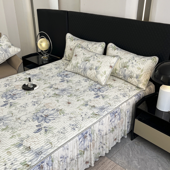 91家纺网 家纺一手货源 找家纺 布柔 2026新款乳胶床裙0.7乳胶加厚凉感丝凉席带氨纶凉感凉席 如梦