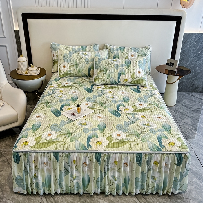 91家纺网 家纺一手货源 找家纺 布柔 2026新款乳胶床裙0.7乳胶加厚凉感丝凉席带氨纶凉感凉席 半夏