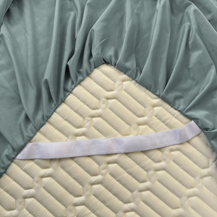 91家纺网 家纺一手货源 找家纺 布柔 2026新款乳胶床裙0.7乳胶加厚凉感丝凉席带氨纶凉感凉席 湖蓝