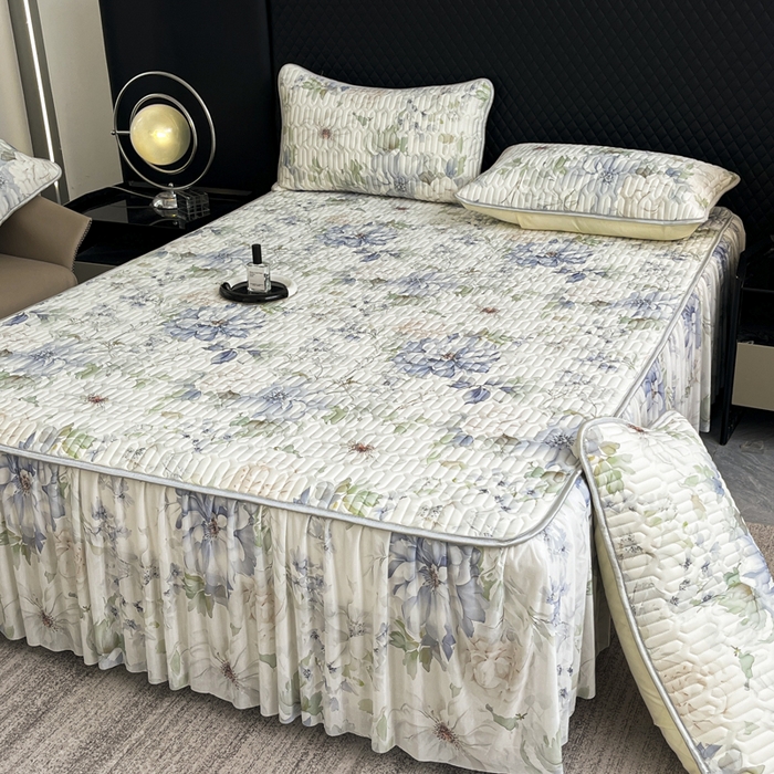 91家纺网 家纺一手货源 找家纺 布柔 2026新款乳胶床裙0.7乳胶加厚凉感丝凉席带氨纶凉感凉席 如梦