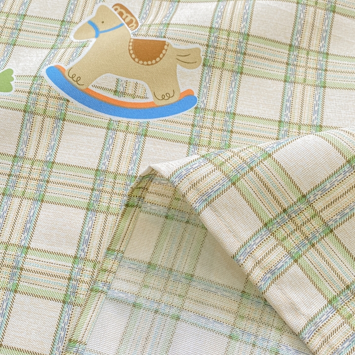 91家纺网 家纺一手货源 找家纺 优品惠 2026新款老粗布床单凉席席子空调软席单品床垫保护套三件套 格子萌马