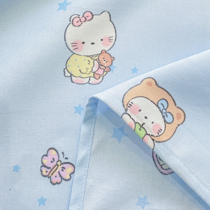 91家纺网 家纺一手货源 找家纺 优品惠 2026新款老粗布床单凉席席子空调软席单品床垫保护套三件套 kt蓝