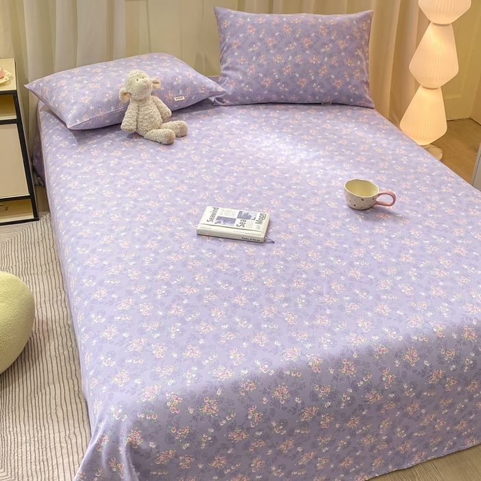 91家纺网 家纺一手货源 找家纺 优品惠 2026新款老粗布床单凉席席子空调软席单品床垫保护套三件套 豆蔻