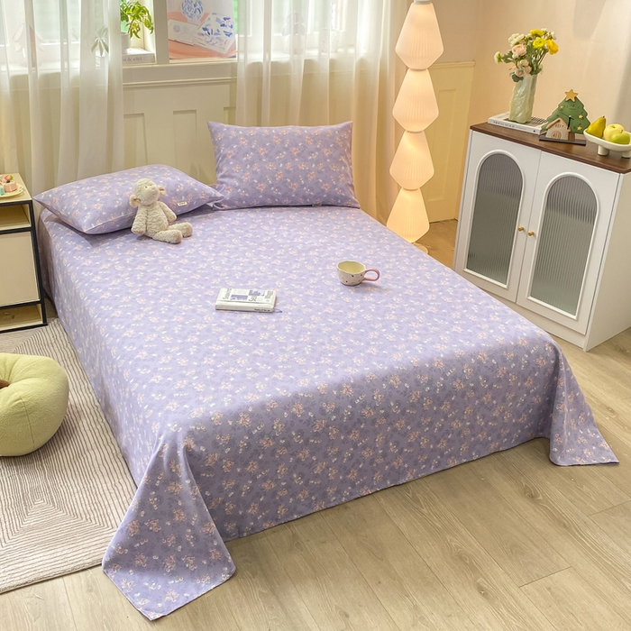 91家纺网 家纺一手货源 找家纺 优品惠 2026新款老粗布床单凉席席子空调软席单品床垫保护套三件套 豆蔻