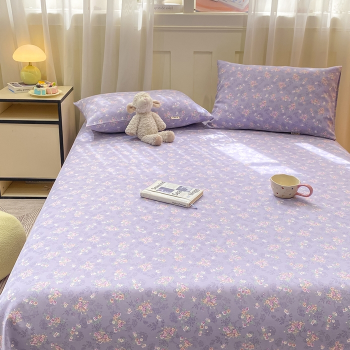 91家纺网 家纺一手货源 找家纺 优品惠 2026新款老粗布床单凉席席子空调软席单品床垫保护套三件套 豆蔻