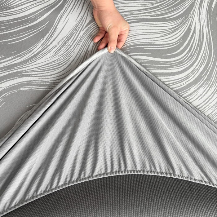 91家纺网 家纺一手货源 找家纺 麋兔 2026新款PE聚乙中分子提花床笠款凉席席子 极简主义