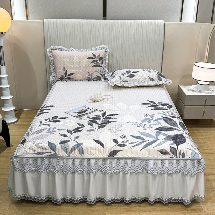 91家纺网 家纺一手货源 找家纺 （总）麋兔 2026新款冰丝床裙乳胶凉席【控价】