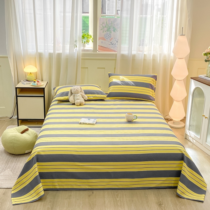 91家纺网 家纺一手货源 找家纺 优品惠 2026新款老粗布床单凉席席子空调软席单品床垫保护套三件套 约定