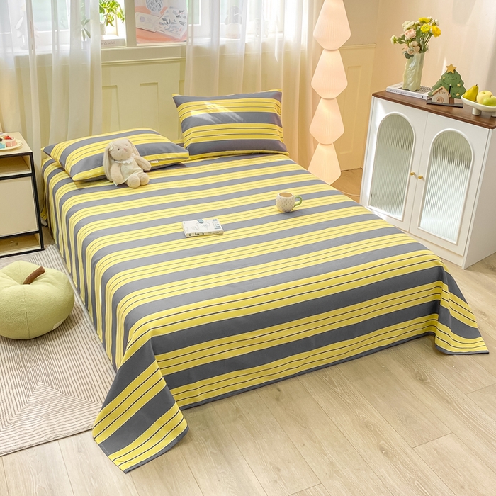 91家纺网 家纺一手货源 找家纺 优品惠 2026新款老粗布床单凉席席子空调软席单品床垫保护套三件套 约定