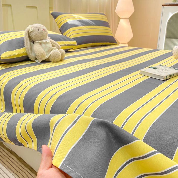 91家纺网 家纺一手货源 找家纺 优品惠 2026新款老粗布床单凉席席子空调软席单品床垫保护套三件套 约定