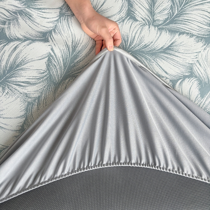 91家纺网 家纺一手货源 找家纺 麋兔 2026新款PE聚乙中分子提花床笠款凉席席子 羽爱