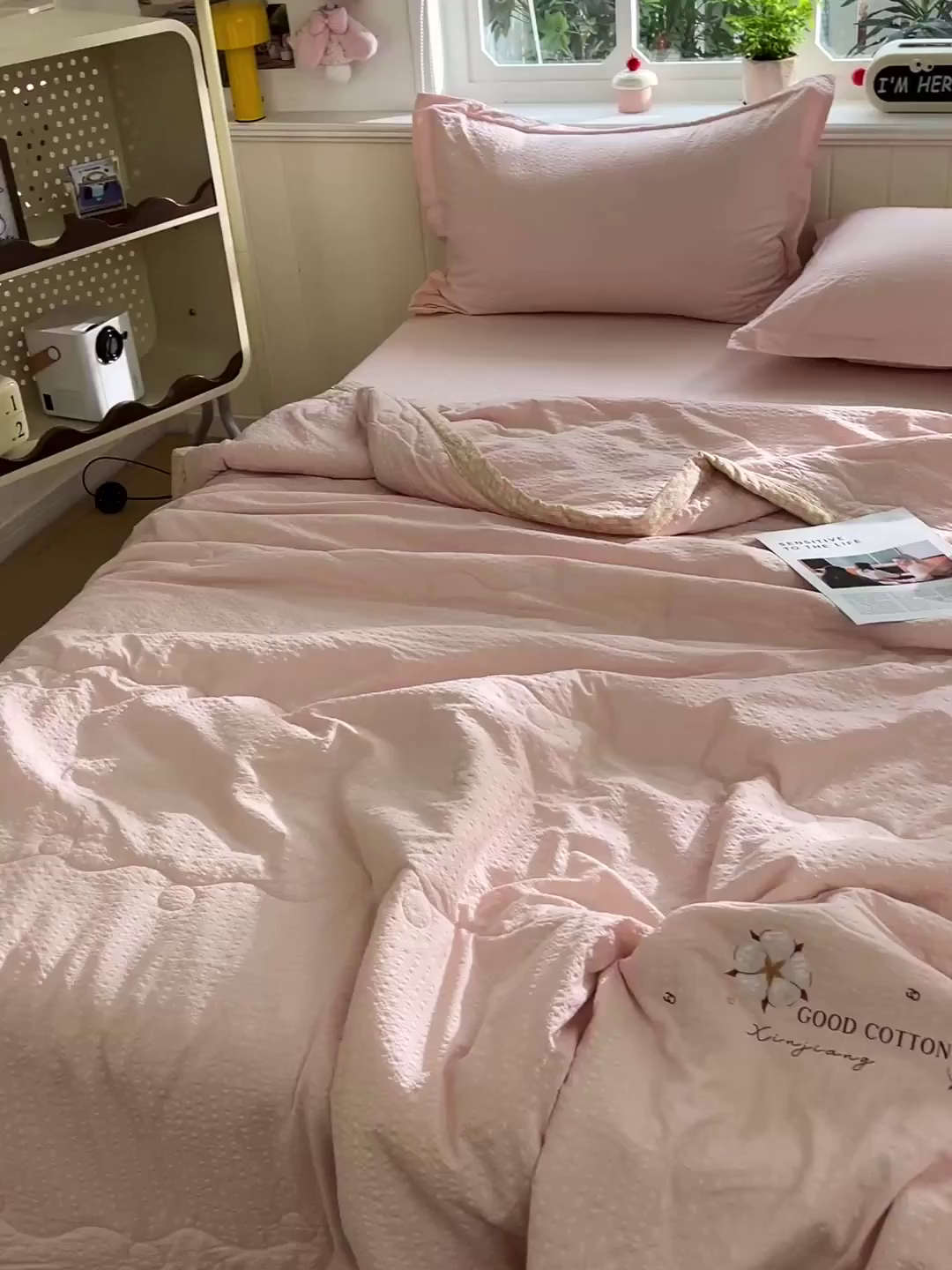 91家纺网 家纺一手货源 找家纺 （总）优承佳生活馆 2026新款超柔泡芙棉烫画棉花夏被（提供买家秀）