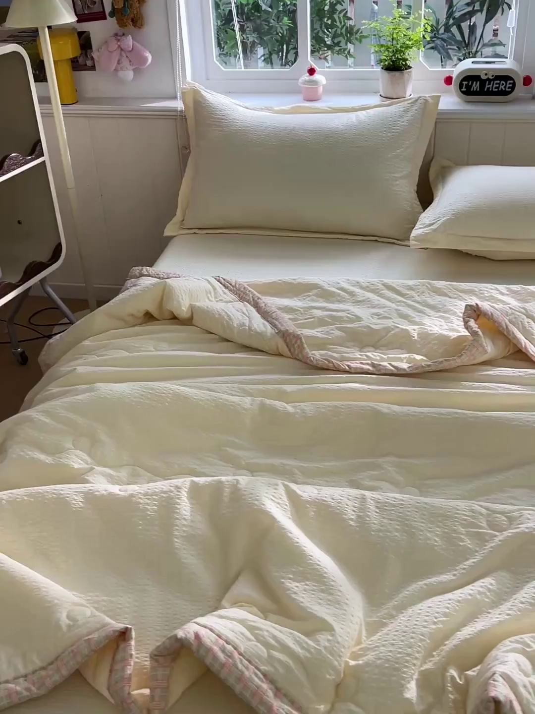 91家纺网 家纺一手货源 找家纺 优承佳生活馆 2026新款超柔泡芙棉烫画棉花夏被（提供买家秀） 泡芙-黄