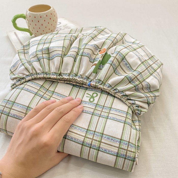 91家纺网 家纺一手货源 找家纺 （总）优品惠 2026新款老粗布床笠凉席席子空调软席单品床垫保护套三件套