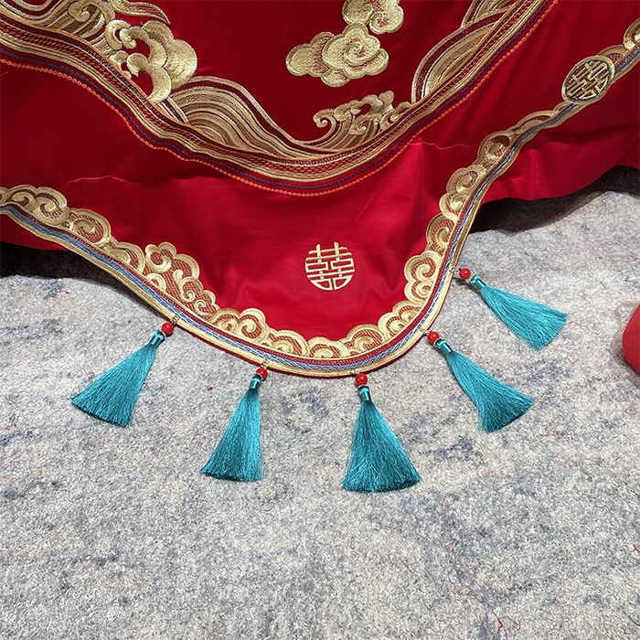 91家纺网 家纺一手货源 找家纺 （总）甜咪咪婚庆 2026新款长绒棉全棉绣花结婚婚庆四件套多件套床单床盖款