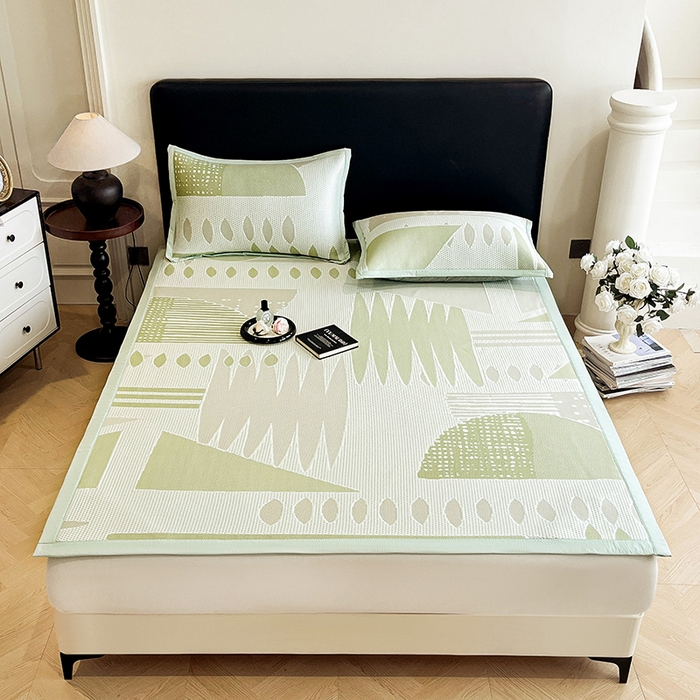 91家纺网 家纺一手货源 找家纺 （总）宜派家纺  2026新款PE凉感席几何系列床单款