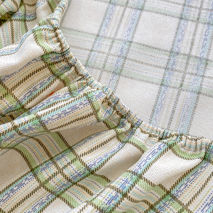 91家纺网 家纺一手货源 找家纺 优品惠 2026新款老粗布床笠凉席席子空调软席单品床垫保护套三件套 格子萌马