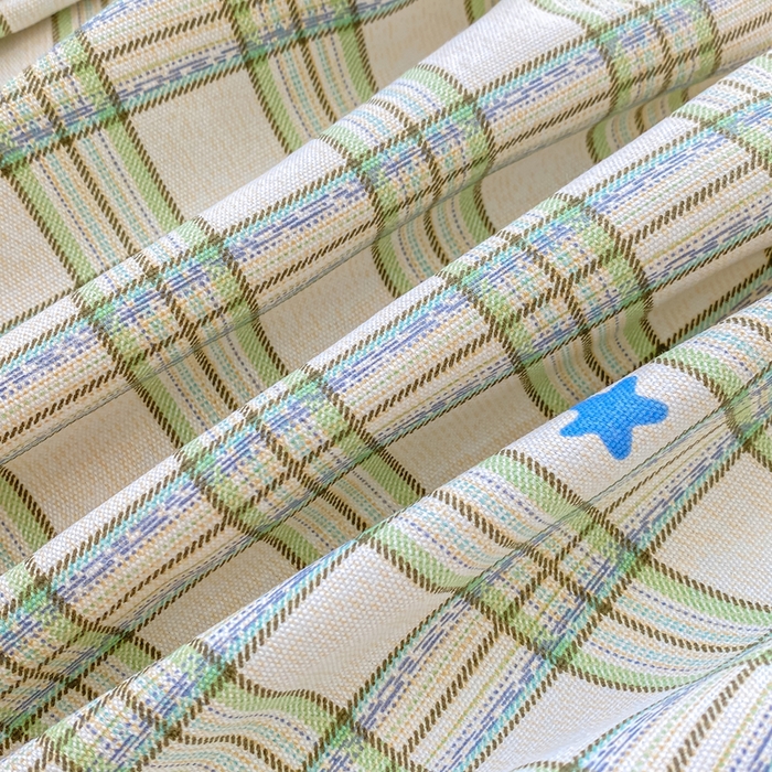 91家纺网 家纺一手货源 找家纺 优品惠 2026新款老粗布床笠凉席席子空调软席单品床垫保护套三件套 格子萌马