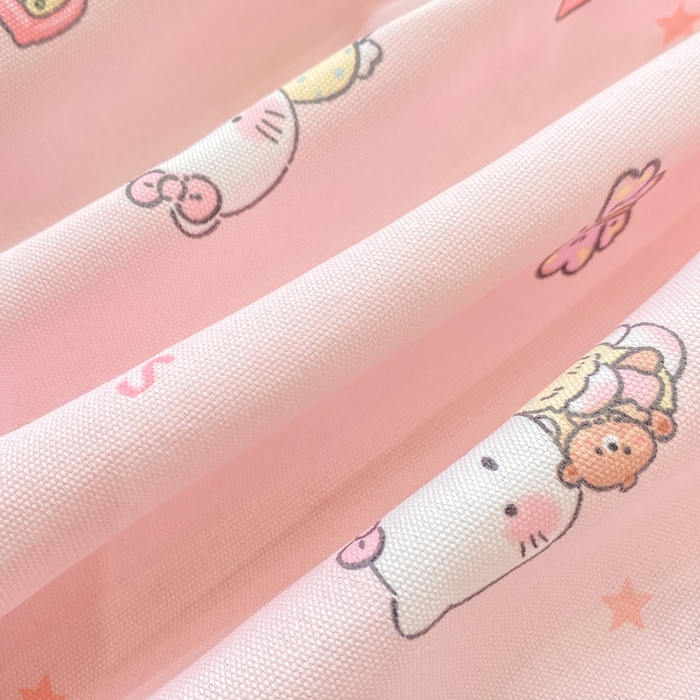 91家纺网 家纺一手货源 找家纺 优品惠 2026新款老粗布床笠凉席席子空调软席单品床垫保护套三件套 kt粉