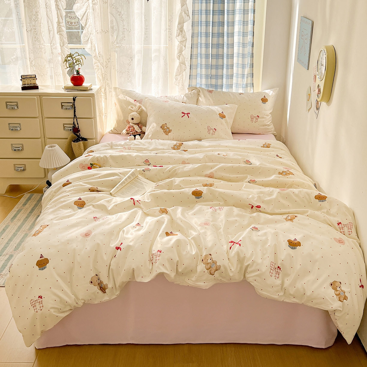 91家纺网 家纺一手货源 找家纺 （总）老K (原美阁） 2026春夏新款夏季冰丝四件套学生宿舍水洗真丝三件套