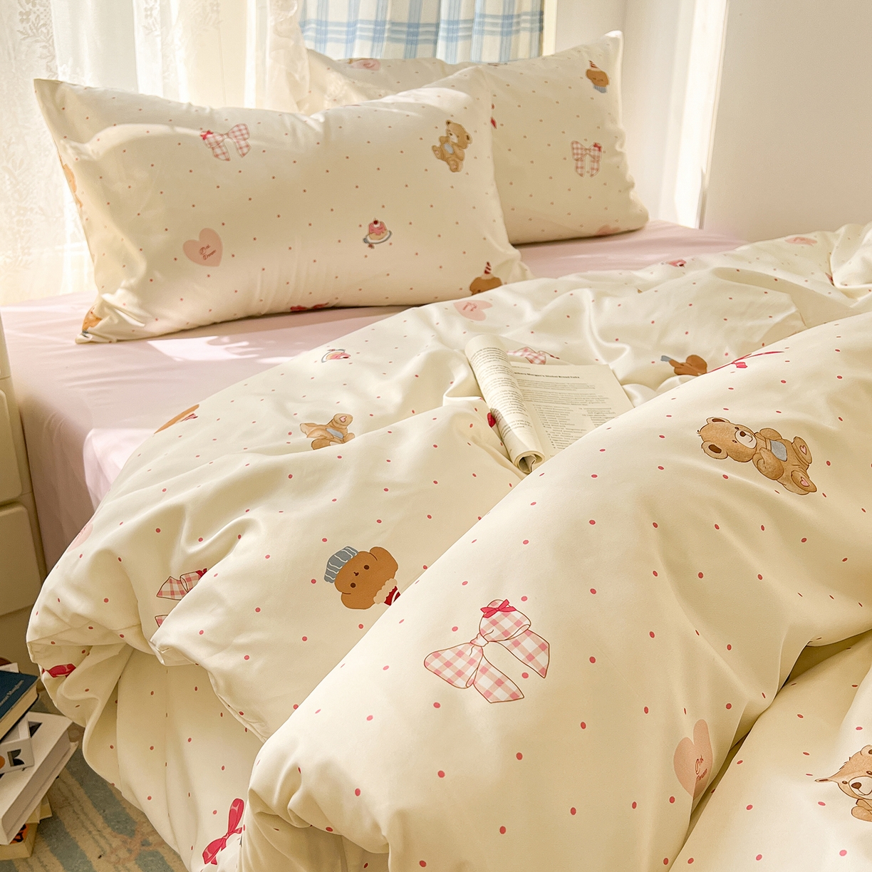 91家纺网 家纺一手货源 找家纺 （总）老K (原美阁） 2026春夏新款夏季冰丝四件套学生宿舍水洗真丝三件套