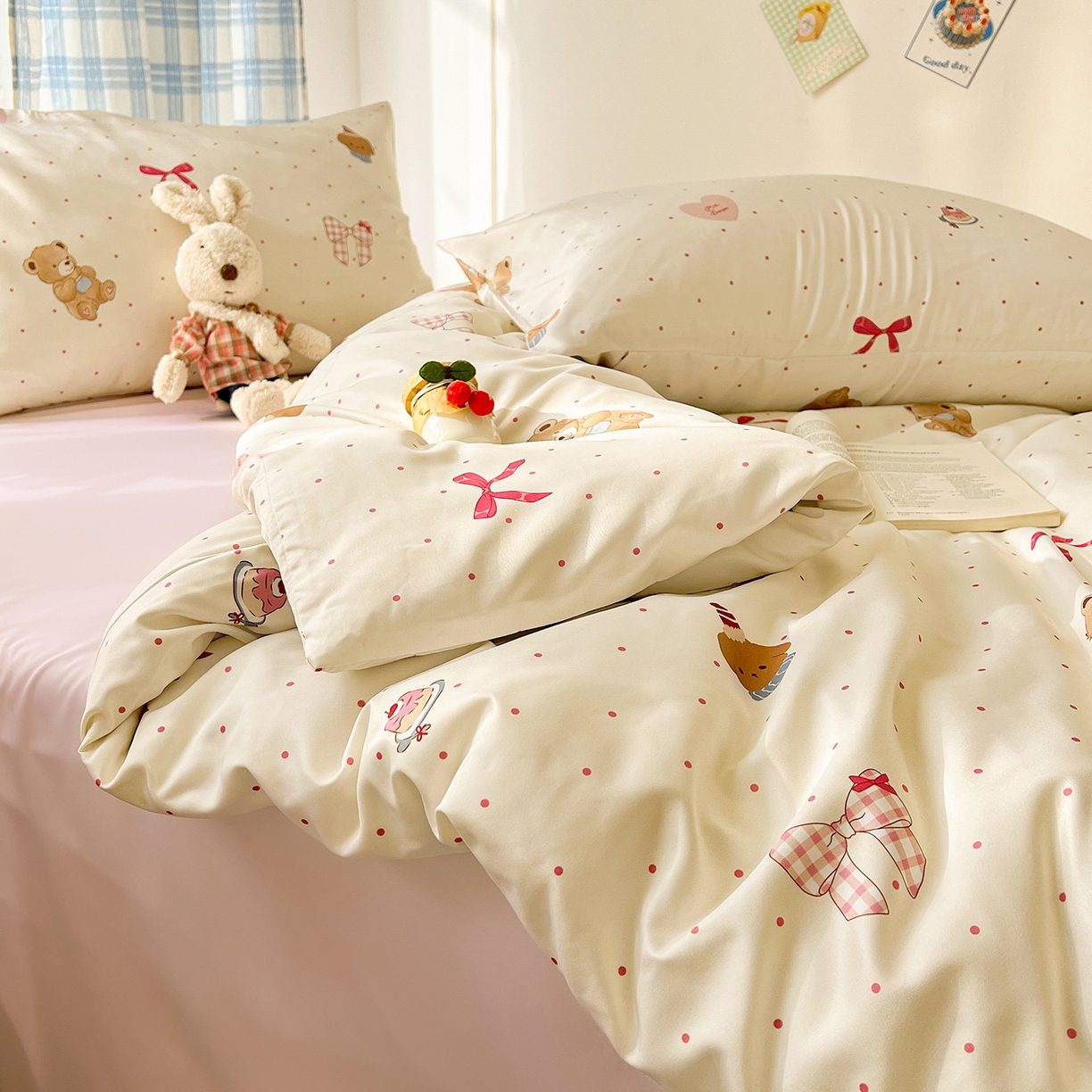 91家纺网 家纺一手货源 找家纺 （总）老K (原美阁） 2026春夏新款夏季冰丝四件套学生宿舍水洗真丝三件套