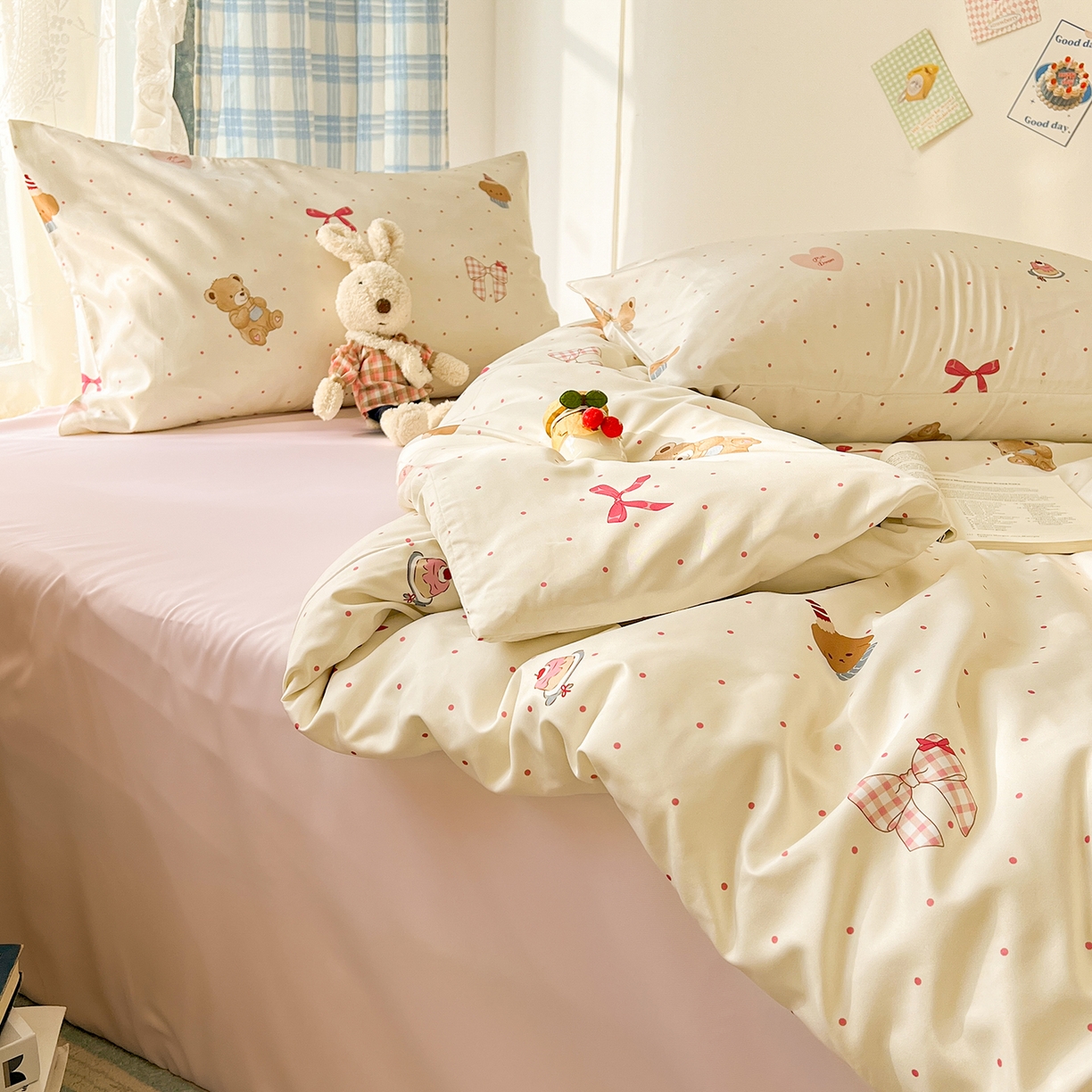 91家纺网 家纺一手货源 找家纺 （总）老K (原美阁） 2026春夏新款夏季冰丝四件套学生宿舍水洗真丝三件套