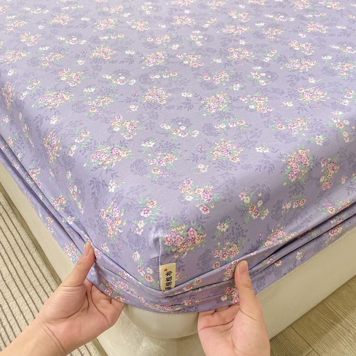 91家纺网 家纺一手货源 找家纺 优品惠 2026新款老粗布床笠凉席席子空调软席单品床垫保护套三件套 豆蔻